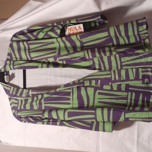 WOMEN'S - BEAUTIFUL PRINT - OPEN CARDIGAN - SIZE 16 - HULA BAY BRAND